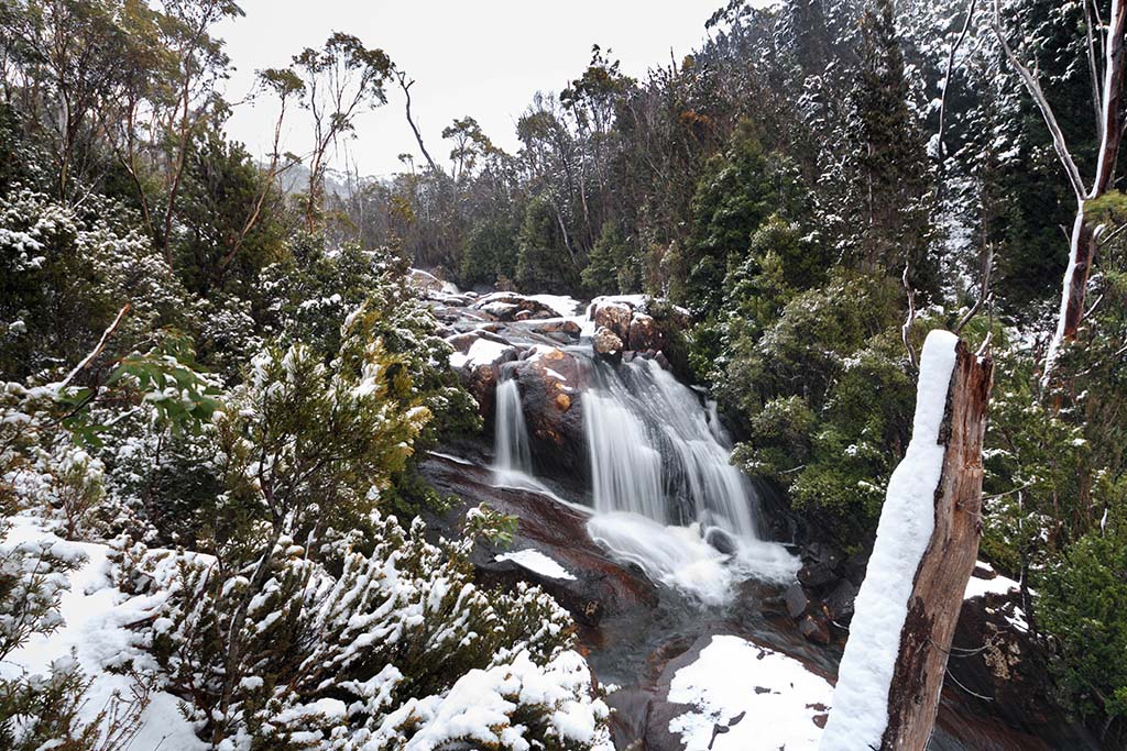 Arve Falls in winter