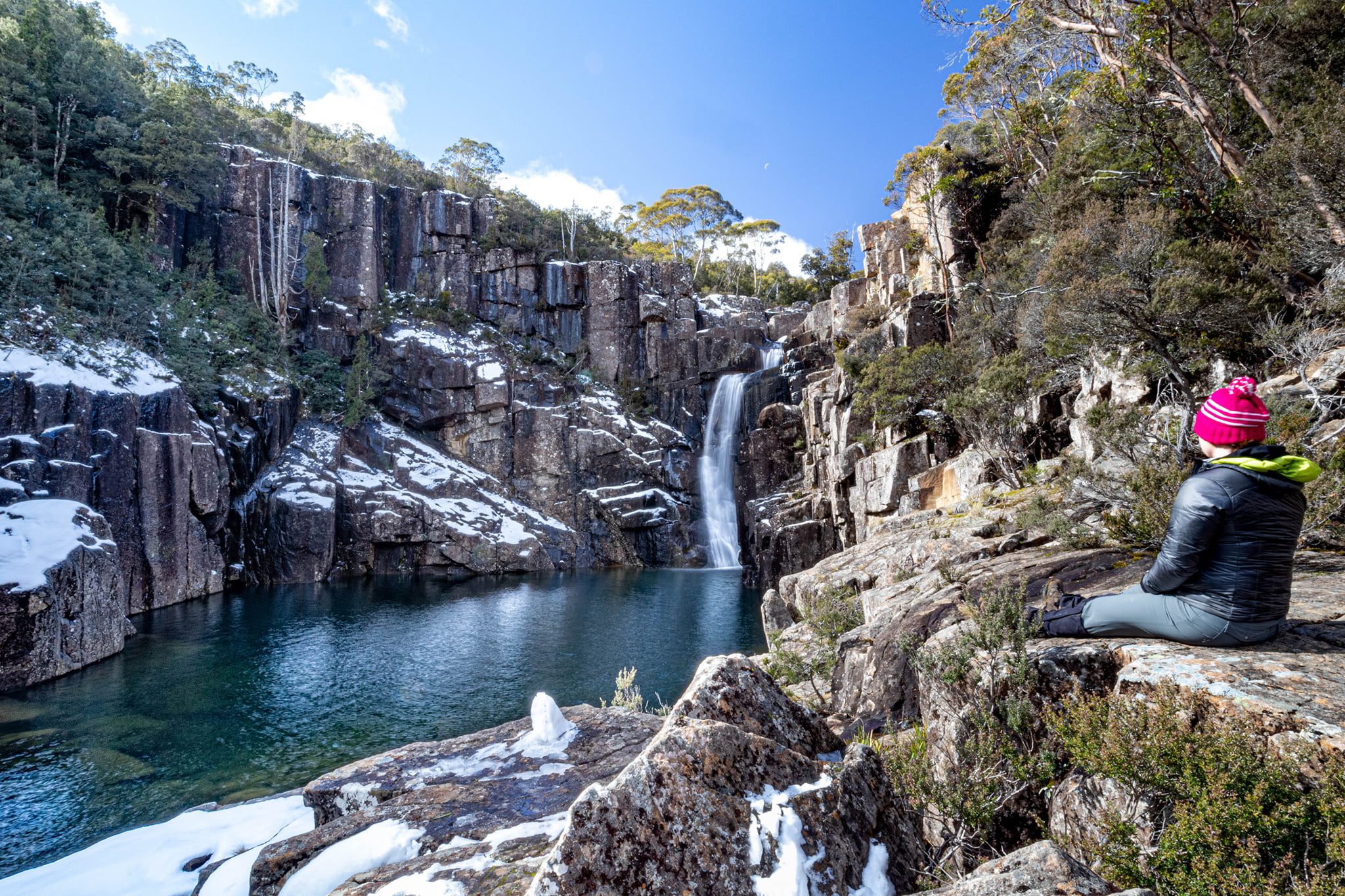 Parsons Falls with snow